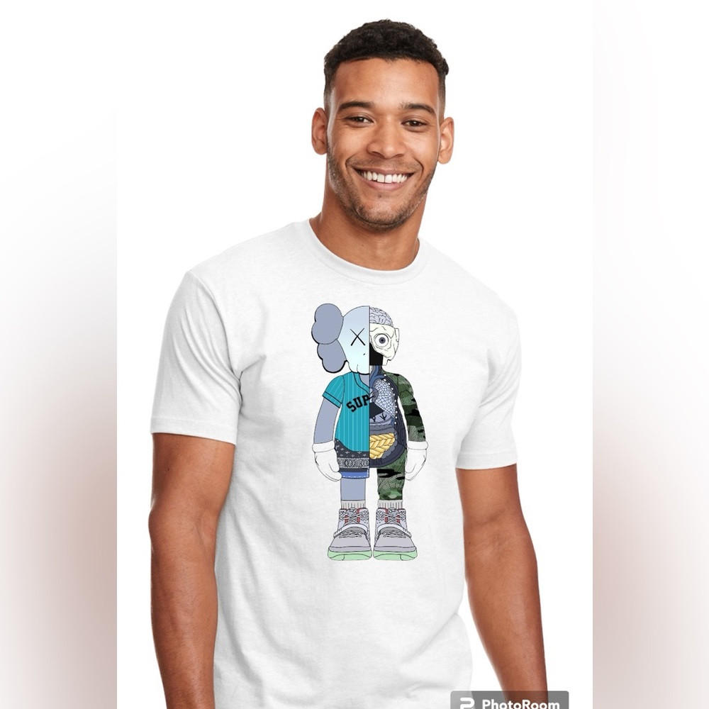 Kaws - limited Edition - skater brothers 100% cotton crewneck T-shirt